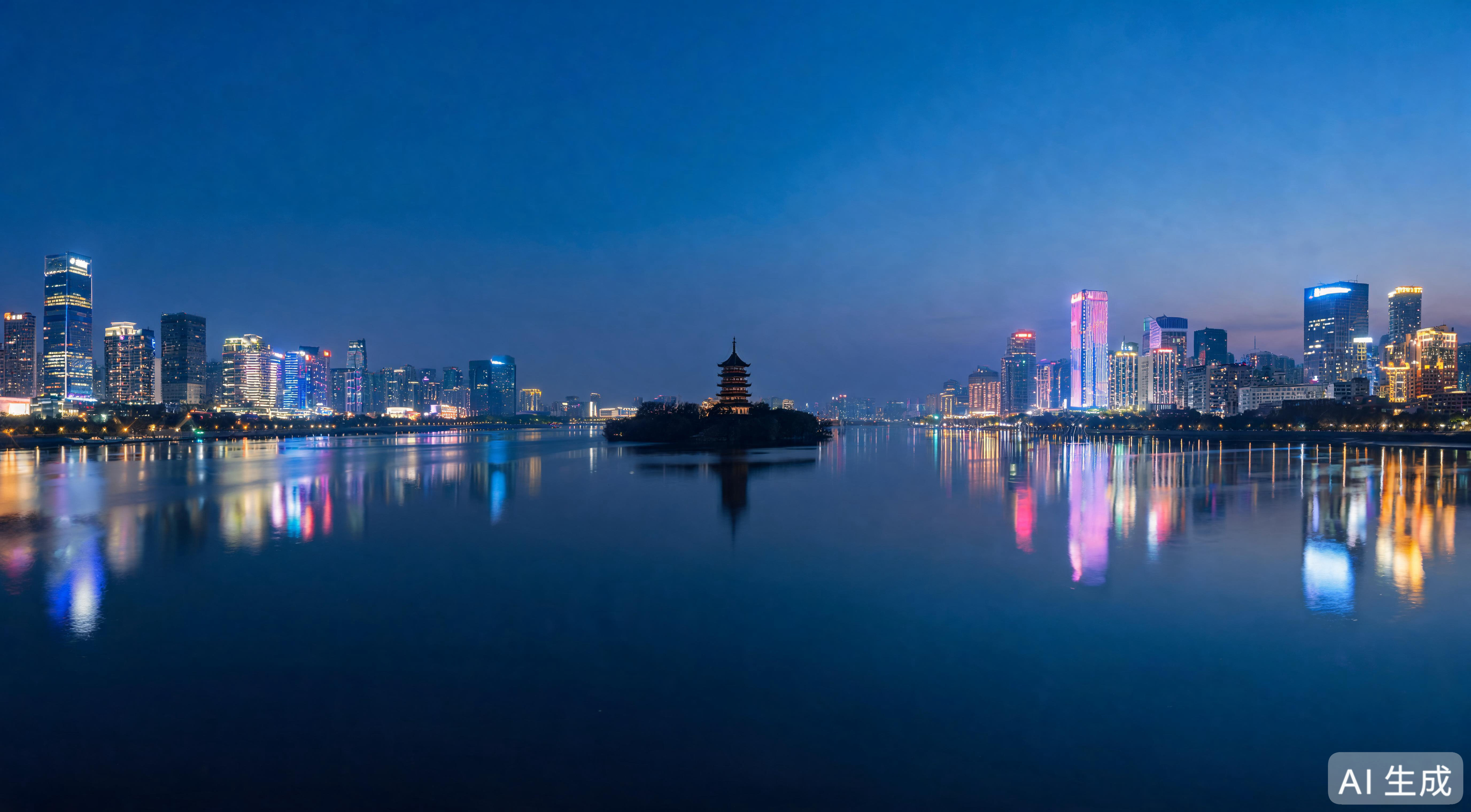 瓯江夜景